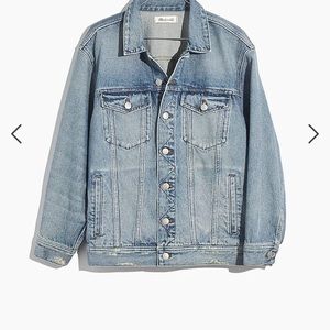 Madewell Oversized Trucker Jean Jacket Size L